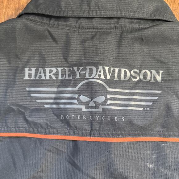Harley Davidson Short Sleeve Button Up 3XL Willie G Black Performance Vented - Picture 11 of 12